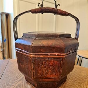 Vintage original Chinese wedding basket